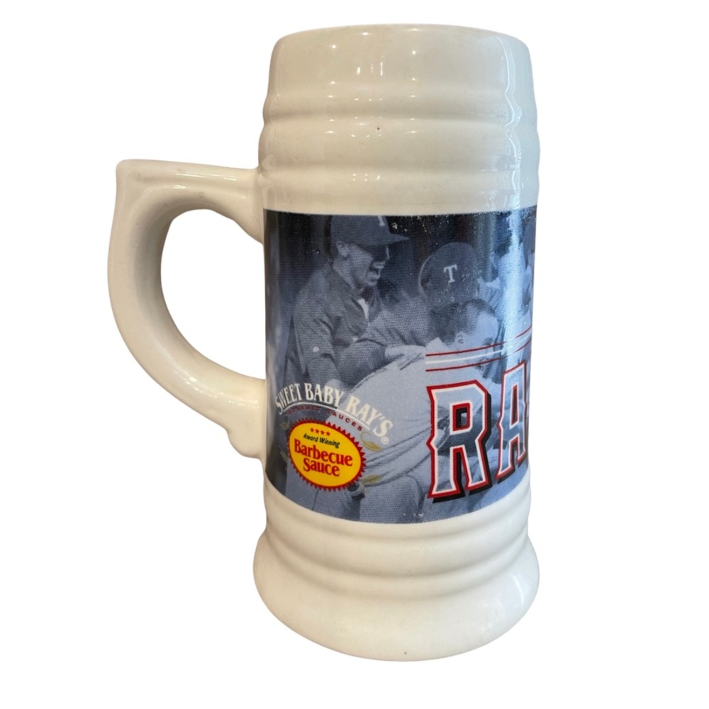 Texas Rangers BEER Stein: MLB Glassware: Nolan Ryan: American League